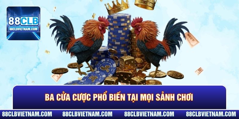 Ba cửa cược phổ biến tại mọi sảnh chơi