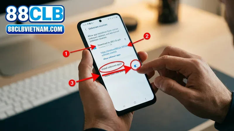 Hướng dẫn **tải app 88CLB Android** chi tiết cho người mới