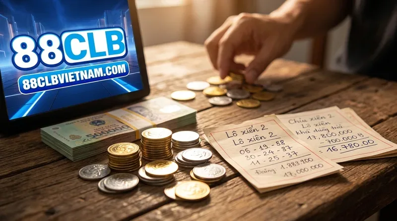 Lô xiên 2 ăn bao nhiêu? Tỷ lệ trả thưởng tại 88clb bet và 88clb vip