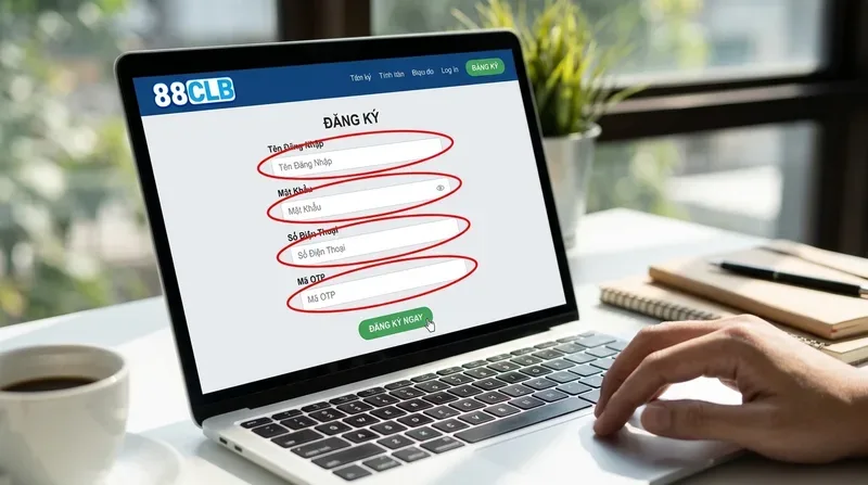 Hướng dẫn 88clb đăng ký và 88clb đăng nhập chi tiết